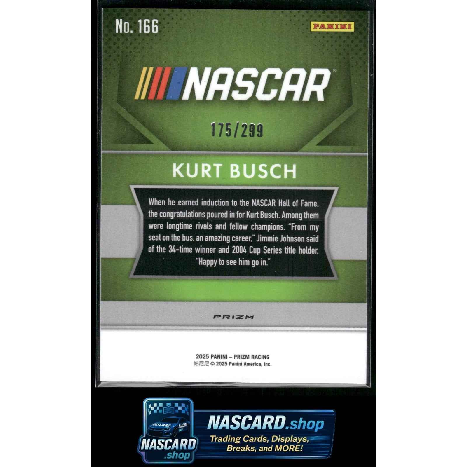 2025 Panini Prizm #3 Kurt Busch Pulsar #/299