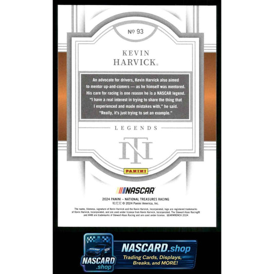2024 Panini National Treasures #93 Kevin Harvick Stars And Stripes #/13