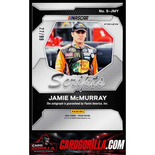 2024 Panini Prizm #S-JMY Jamie McMurray Scripts Red #/99