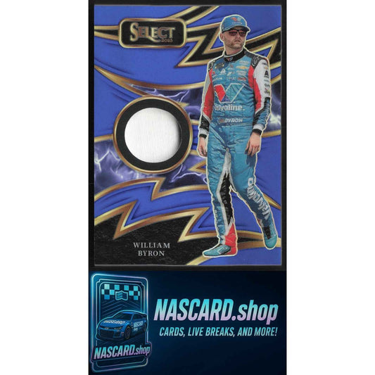 2025 Panini Select #S-WBN William Byron Sparks Blue Prizms #35/35