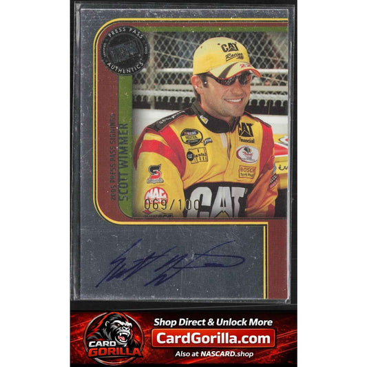 2005 Press Pass #NNO Scott Wimmer Signings Platinum #/100