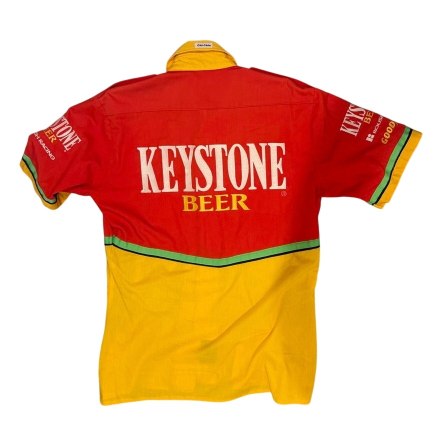 Walley Dallenbach Jr. NASCAR Race Used Pit Crew Shirt & Pants - Keystone Beer