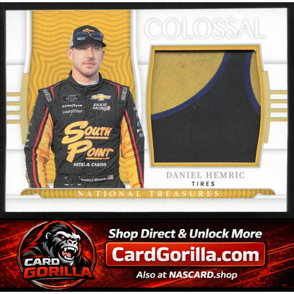 2022 Panini National Treasures Daniel Hemric Colossal Race Used Tires Prime #/8