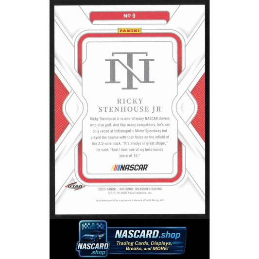 2025 Panini National Treasures #9 Ricky Stenhouse Jr Holo Silver #/25