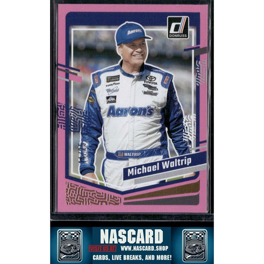 2024 Donruss #37 Michael Waltrip Pink #/25