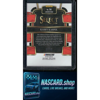 2024 Panini Select #94 Kasey Kahne Gold Prizms #/10