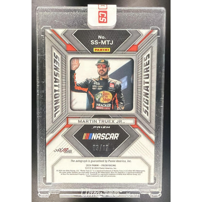 2024 Panini Prizm Martin Truex Jr. Sensational Signatures Gold Prizms /10