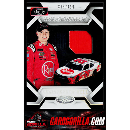 2018 Panini Certified #XM-CB Christopher Bell Xfinity Materials #/499