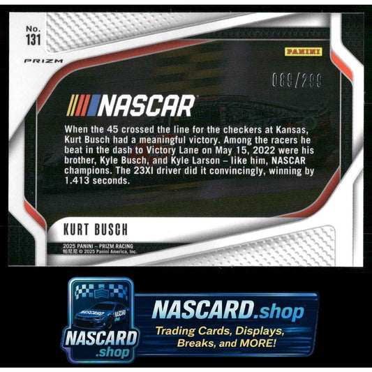 2025 Panini Prizm #131 Kurt Busch Pulsar #/299
