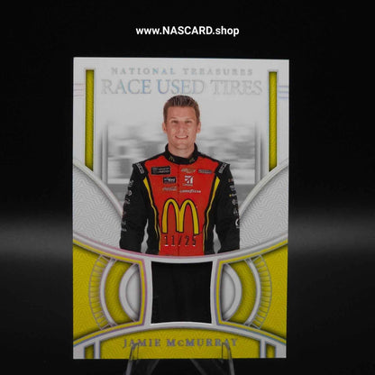 2024 National Treasures Race Used Tires Holo Silver Jamie McMurray /25 - Card Gorilla