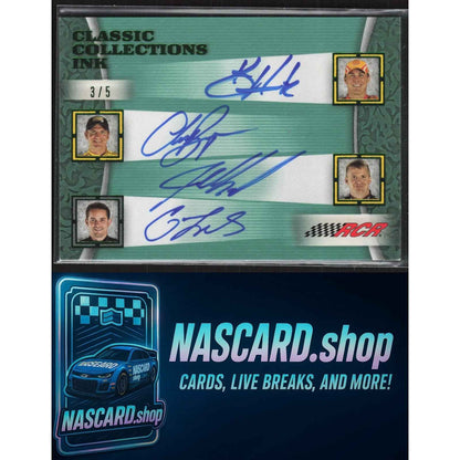 2009 Collections Ink Casey Mears Jeff Burton Kevin Harvick Clint Bowyer /5