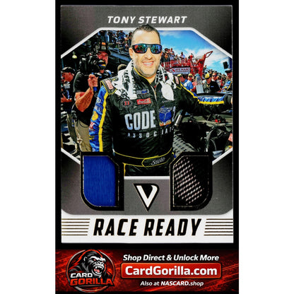 2018 Panini Victory Lane Tony Stewart Race Ready Dual Materials Gold #/199