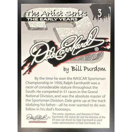 2002 Dale Earnhardt The Artist Series Bill Purdom #3 The Early Years