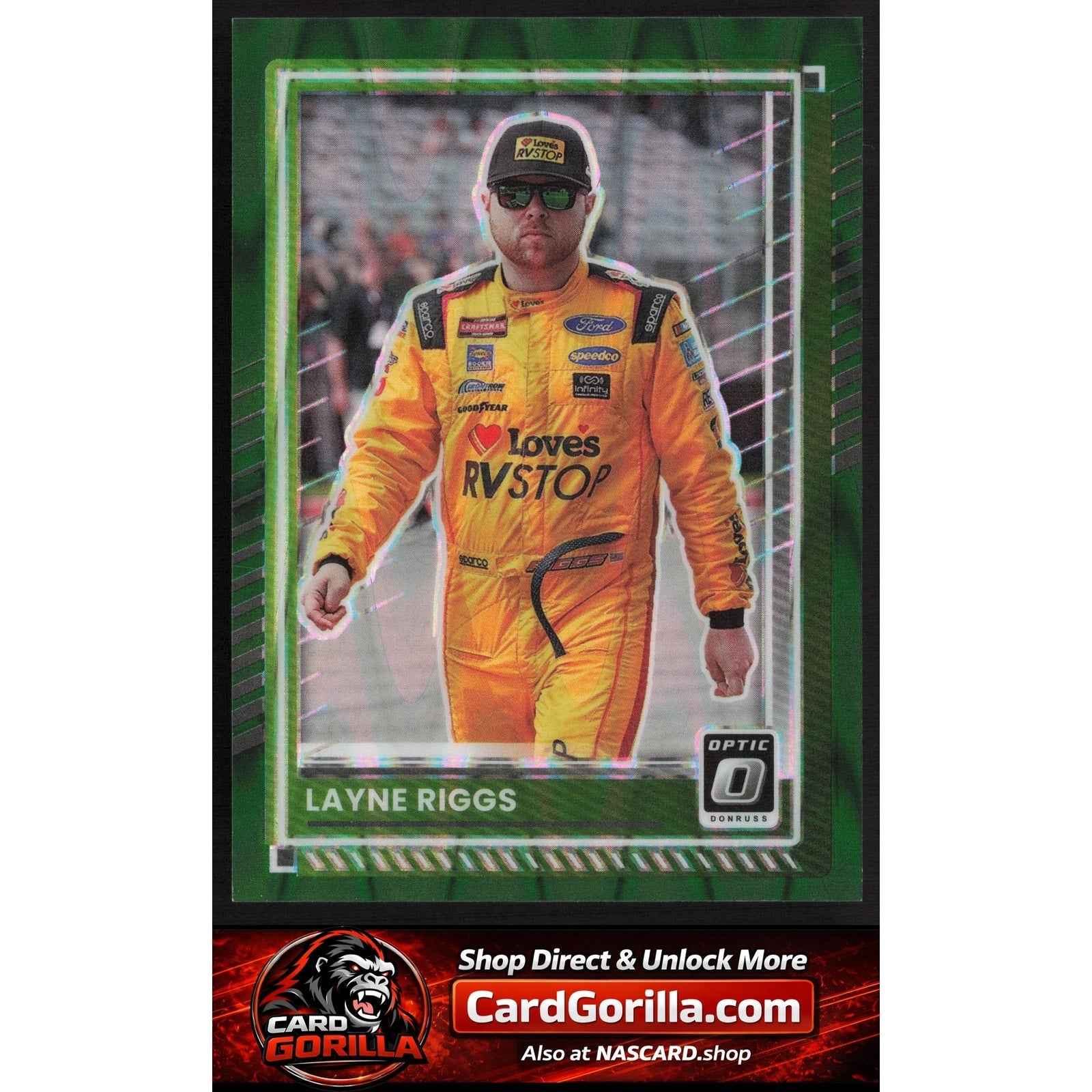 2025 Donruss #65 Layne Riggs Optic Green Swirl #/7