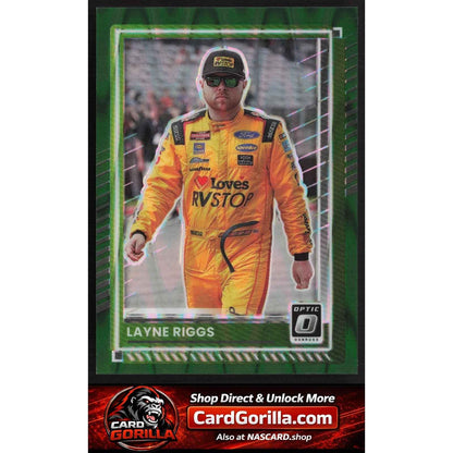 2025 Donruss #65 Layne Riggs Optic Green Swirl #/7