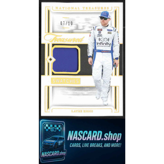 2024 Panini National Treasures Layne Riggs Treasured Swatches Holo Gold #/10