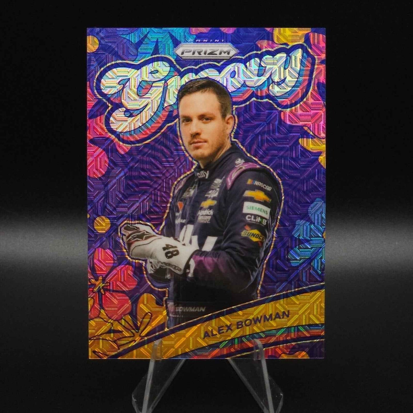 2024 Panini Prizm Racing Groovy Mojo Prizm #5 Alex Bowman /25 - NASCARD.shop