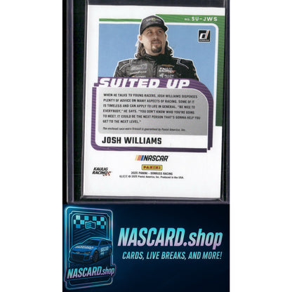 2025 Donruss #SU-JWS Josh Williams Suited Up Swatches - NASCARD.shop