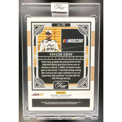 2026 Panini Turn Four Racing Taylor Gray #79 Holo Silver 48/49