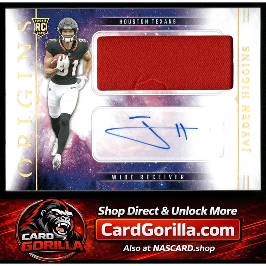 2025 Panini Origins Jayden Higgins Rookie Jumbo Jersey Autographs RC