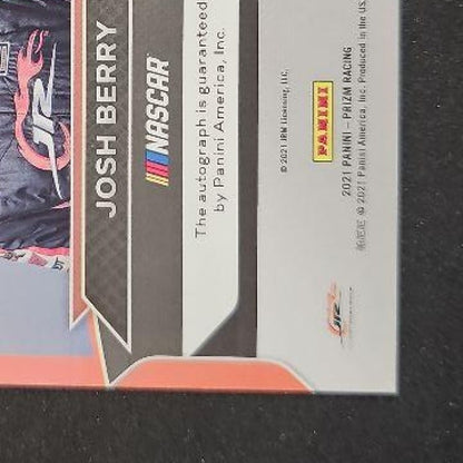 2021 Panini Prizm Josh Berry #S-JB Signing Sessions Gold Vinyl 1/1 RC
