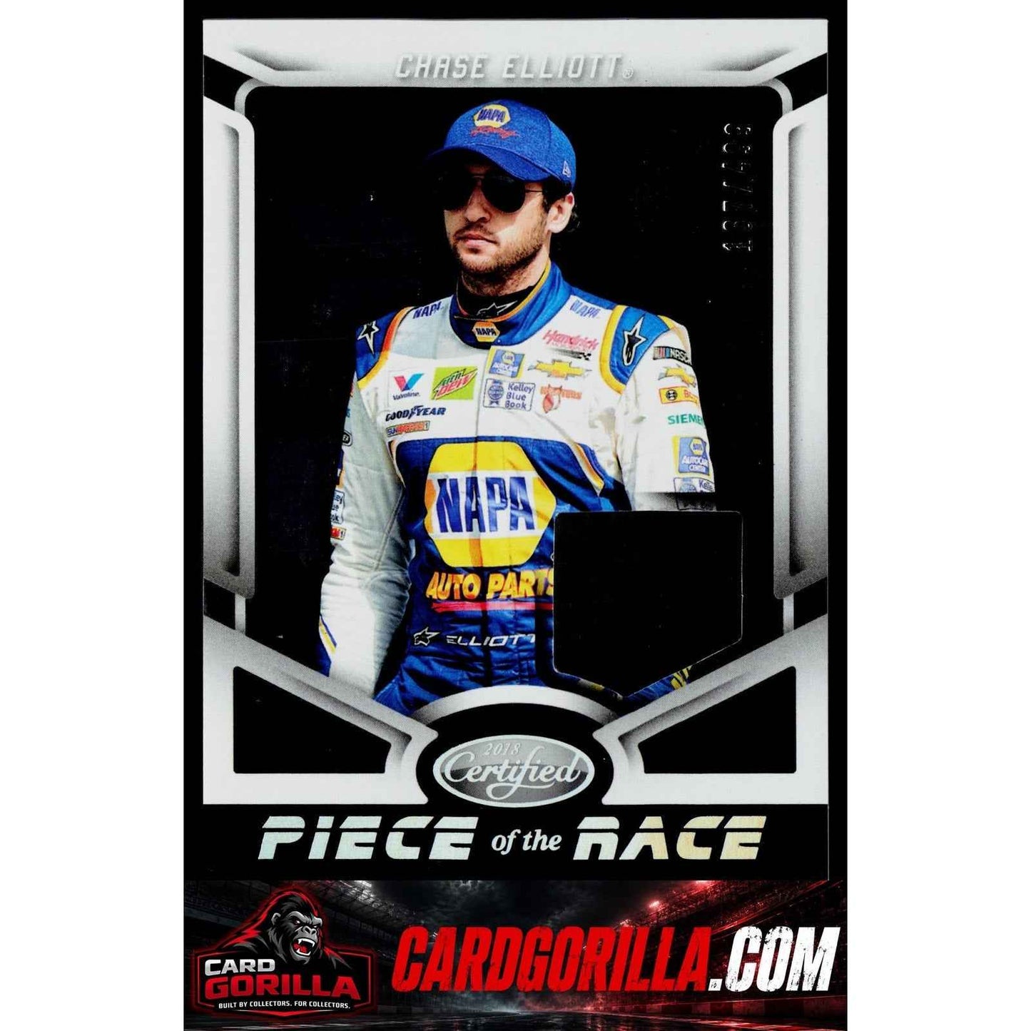 2018 Panini Certified #POTR-CE Chase Elliott Piece of the Race Relics #/499