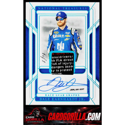 2025 National Treasures Dale Earnhardt Jr Race Gear Graphs Platinum #1/1