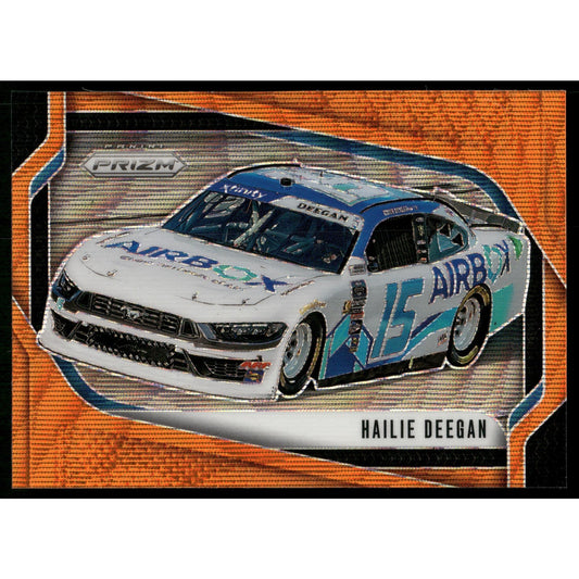 2025 Panini Prizm #118 Hailie Deegan Orange Wave #/125