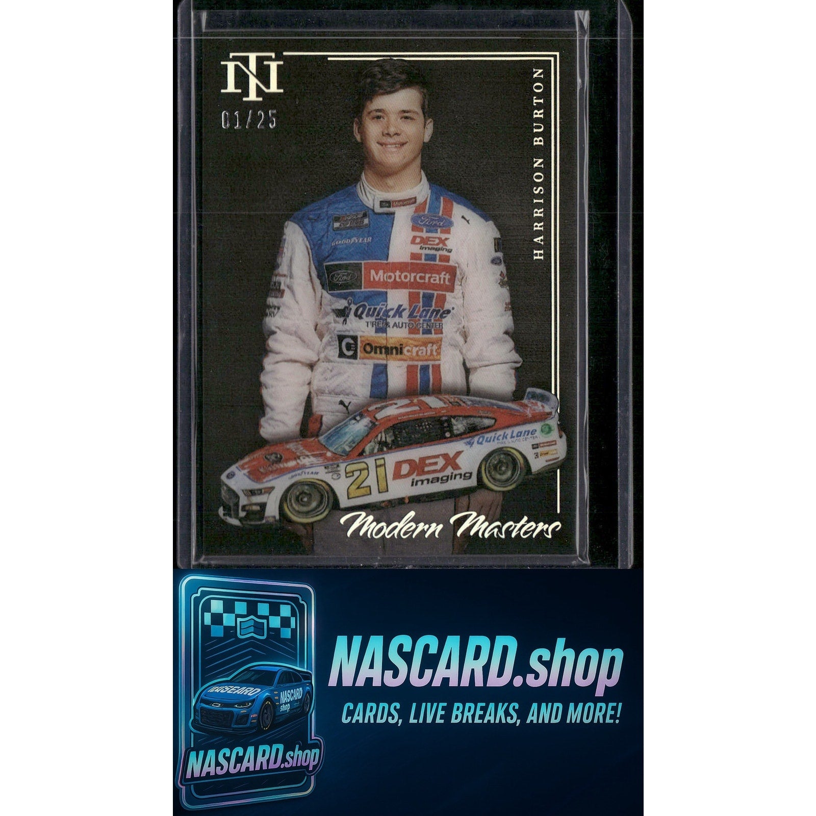 2023 Panini National Treasures #MM25 Harrison Burton Modern Masters - NASCARD.shop