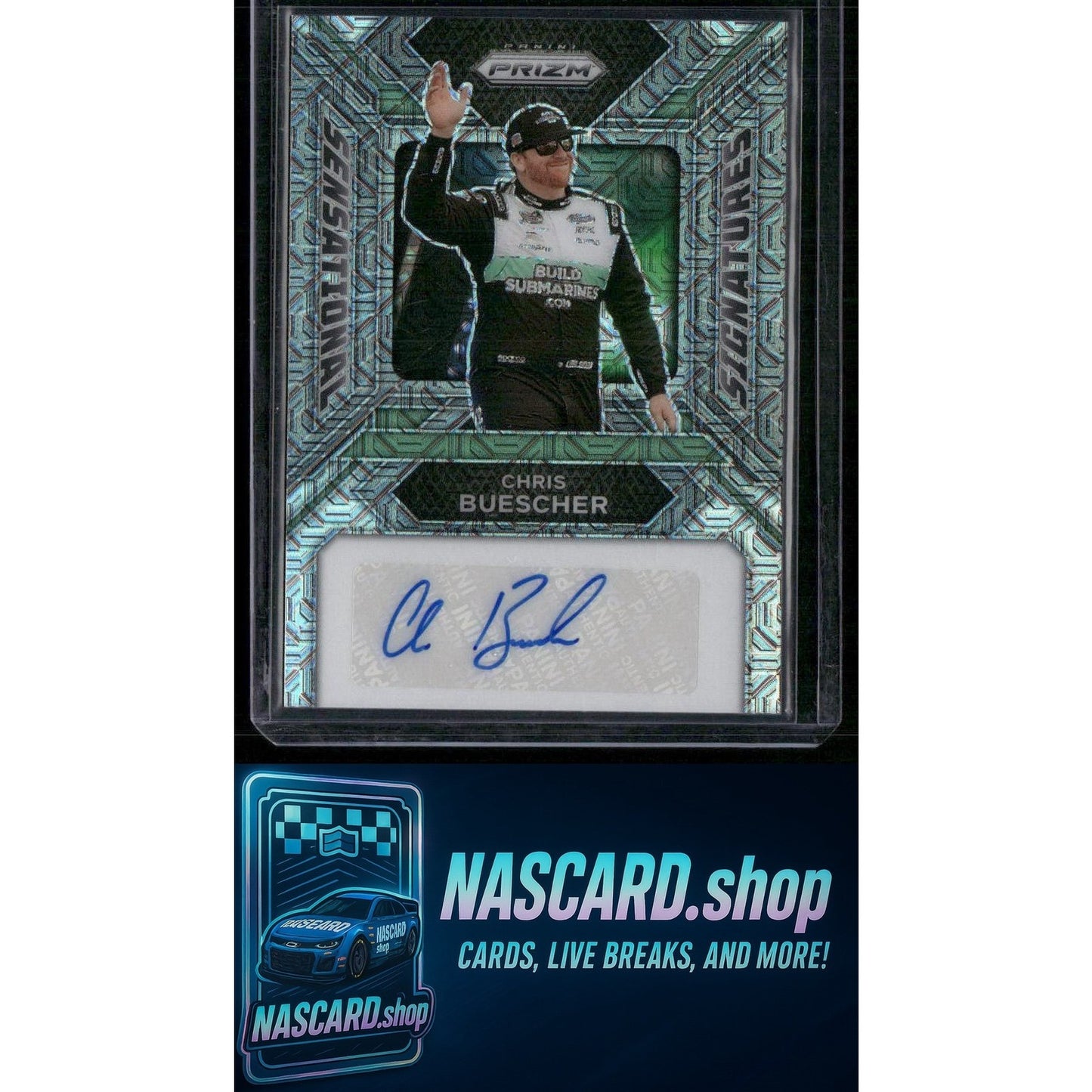 2024 Panini Prizm #SS-CBR Chris Buescher Sensational Signatures Mojo #/25
