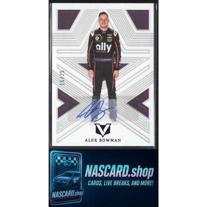 2023 Panini Chronicles #15 Alex Bowman Vertex Autographs Purple #/25