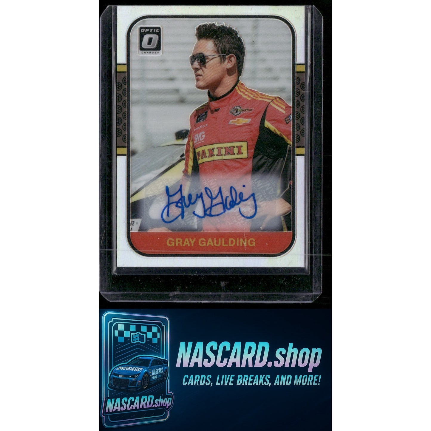 2020 Donruss #56 Gray Gaulding Optic Signatures Holo #/99 - NASCARD.shop