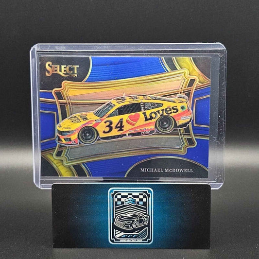 2024 Panini Select Racing Pit Road Blue Prizm #144 Michael McDowell /175 - NASCARD.shop