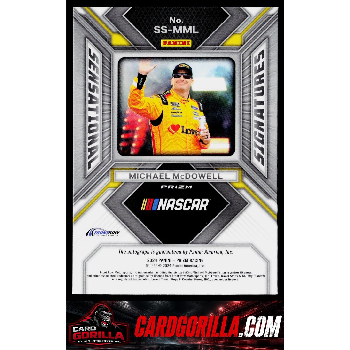 2024 Panini Prizm #SS-MML Michael McDowell Sensational Signatures
