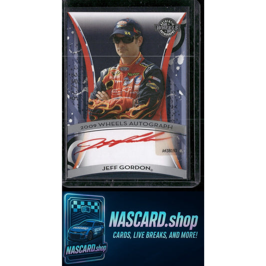 2009 Wheels Autograph Jeff Gordon #25/25 - NASCARD.shop