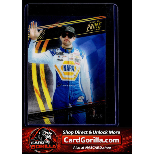 2023 Panini Prime #23 Chase Elliott Holo Gold #/25