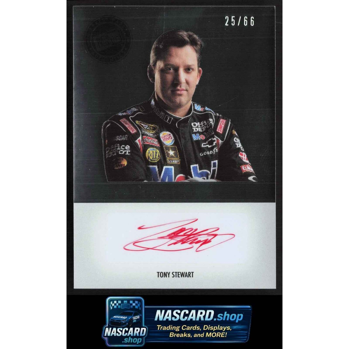 2011 Press Pass Premium #PS-TS Tony Stewart Signatures Red Ink #/66