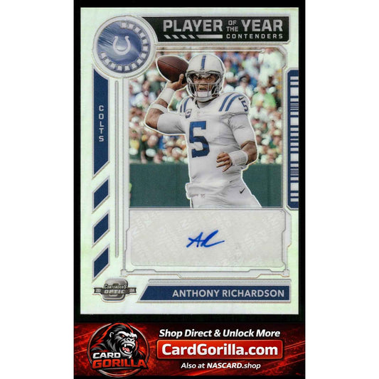 2024 Contenders Optic Anthony Richardson Player of the Year Contenders Auto #/50