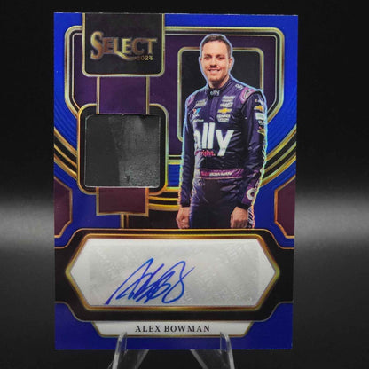 2024 Panini Select -Autographed Memorabilia Blue Prizm Alex Bowman /35
