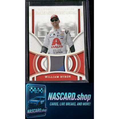 2024 National Treasures William Byron Race Used Sheet Metal Holo Silver #/25 - NASCARD.shop