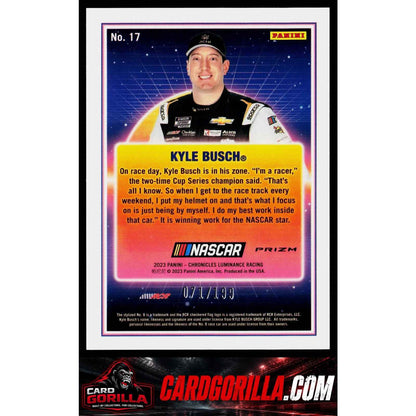 2023 Panini Chronicles #17 Kyle Busch Overdrive Blue #/199