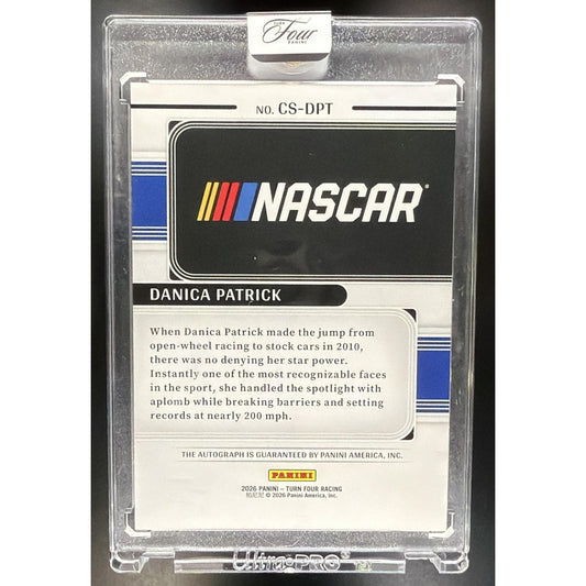 2026 Turn Four Racing Danica Patrick Center Stage Signatures Black FOTL /6 Auto
