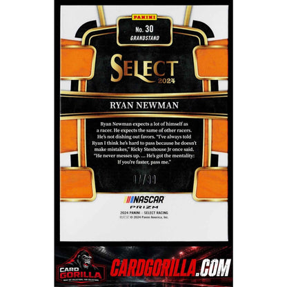 2024 Panini Select #30 Ryan Newman White Prizms #/99
