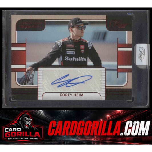 2025 Panini Turn Four #CSS-CHM Corey Heim Center Stage Signatures Red #/15