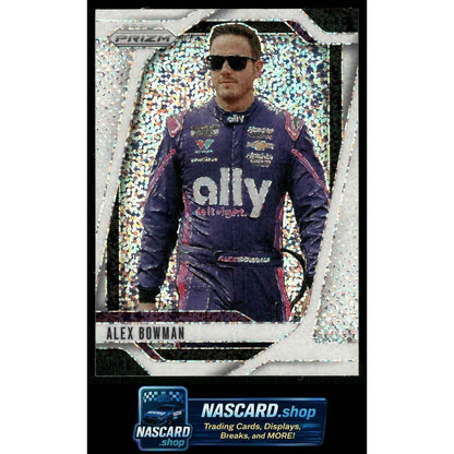 2025 Panini Prizm #22 Alex Bowman White Sparkle