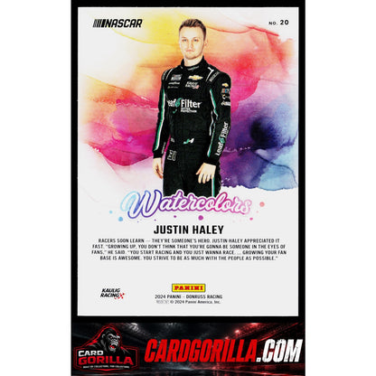 2024 Donruss #20 Justin Haley Watercolors