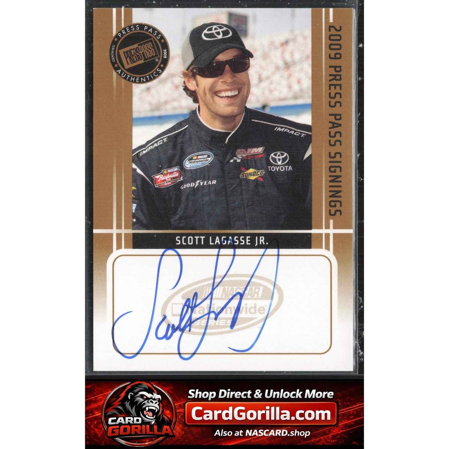 2009 Press Pass #NNO Scott Lagasse Jr. Signings Gold