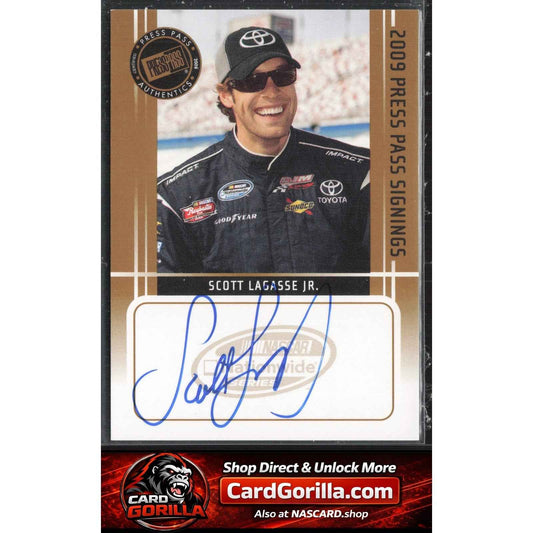2009 Press Pass #NNO Scott Lagasse Jr. Signings Gold