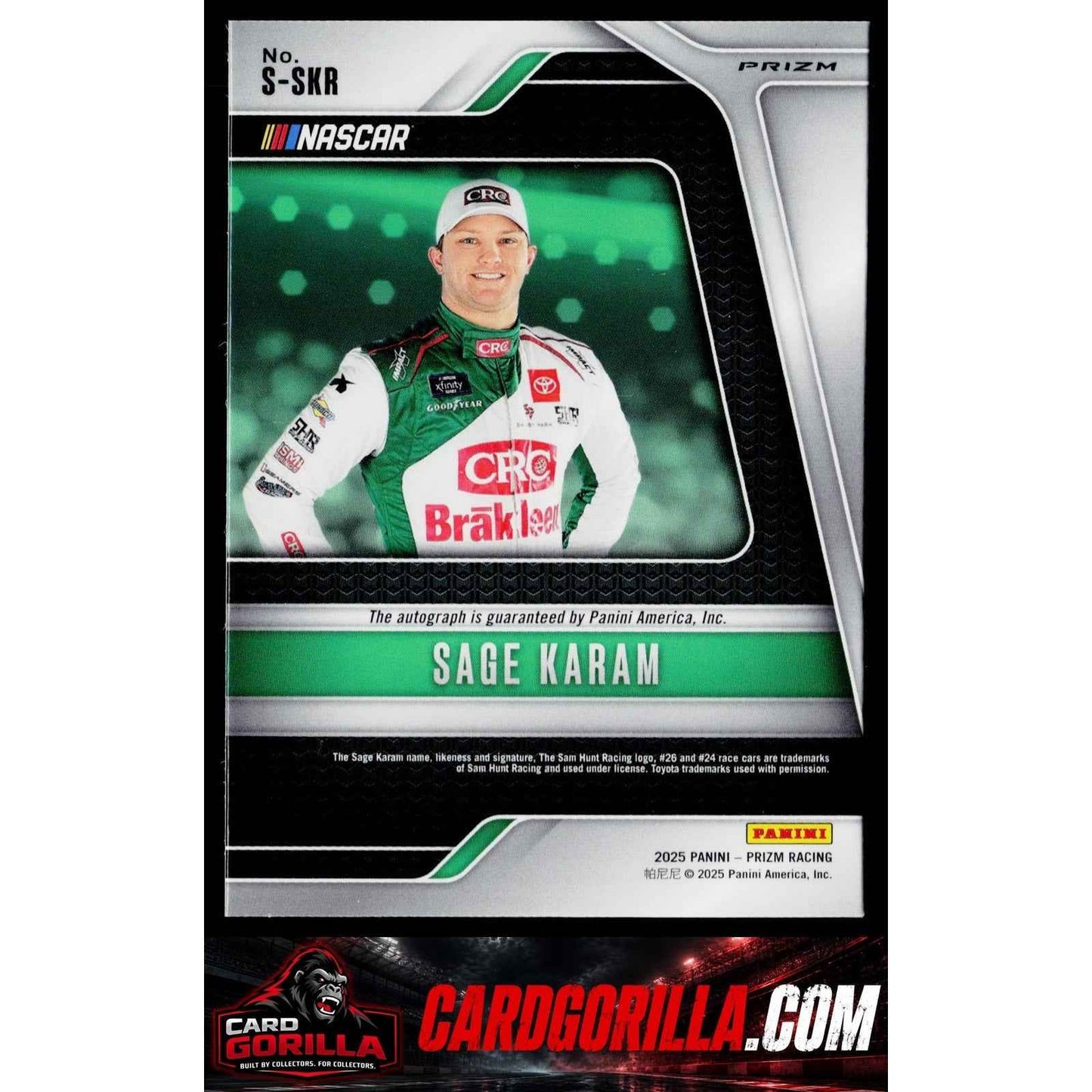 2025 Panini Prizm #S-SKR Sage Karam Scripts