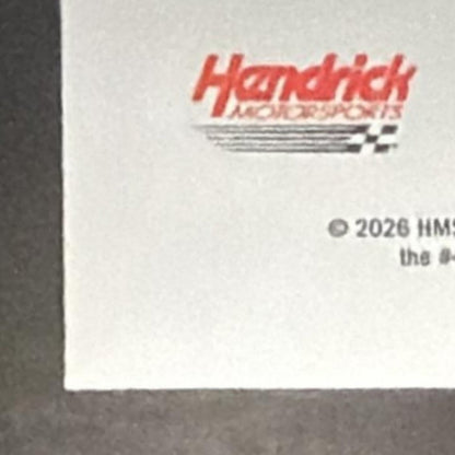2026 Panini Select NASCAR Alex Bowman Trackside Action Signatures Ice Prizms